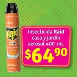 Soriana Híper Raid Insecticida Raid casa y jardín aerosol oferta