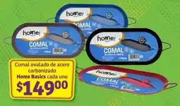 Soriana Híper Home Basics Comal ovalado de acero carbonizado oferta