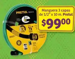 Soriana Híper Pretul Manguera 3 capas de 1/2" x 10 m. oferta