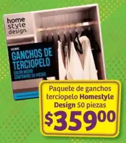 Soriana Híper Homestyle Design Paquete de ganchos terciopelo oferta