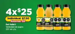 Bodega Aurrerá Del Valle Variedad de jugos oferta