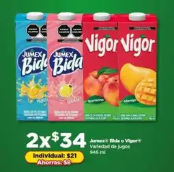 Bodega Aurrerá Jumex Bida o Vigor oferta