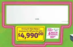 Soriana Mercado Vios home 1 minisplit tonelada on-off solo frío oferta