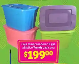 Soriana Mercado Trends caja almacenadora plástico cada una oferta