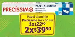 Soriana Mercado Precíssimo papel aluminio oferta