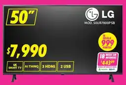 Soriana Mercado LG smart tv 50" oferta