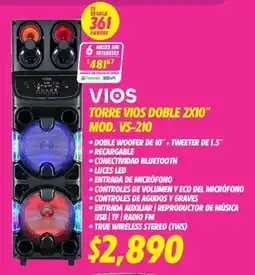 Soriana Mercado Vios torre vios doble 2x10" oferta
