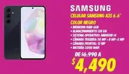 Soriana Mercado Samsung celular A35 6.6" oferta