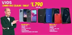Soriana Mercado Vios combo vios celular + tablet oferta
