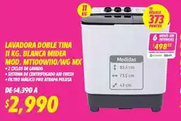 Soriana Mercado Midea lavadora doble tina oferta