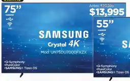 Chedraui Samsung crystal 4k 75" oferta