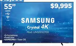 Chedraui Samsung crystal 4k 55" oferta