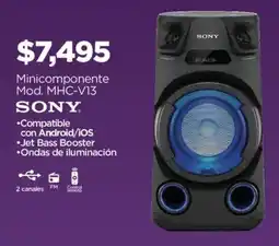 Chedraui Sony minicomponente oferta