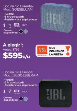 Chedraui JBL bocina go essential oferta