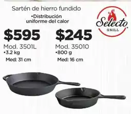 Chedraui Sartén de hierro fundido oferta
