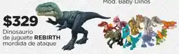 Chedraui Rebirth dinosaurio de juguete mordida de ataque oferta