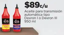Chedraui Aceite para transmisión automática tipo oferta