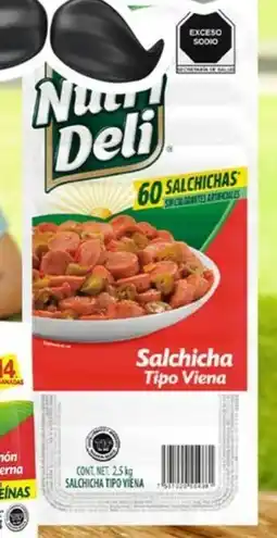 Tiendas Neto Nutrideli salchicha viena oferta
