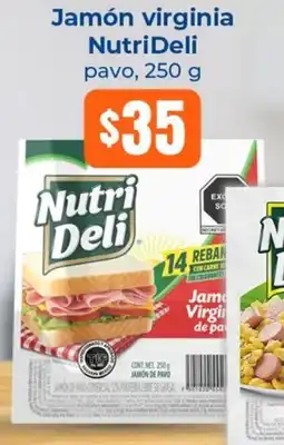 Tiendas Neto Nutrideli jamón virginia pavo oferta