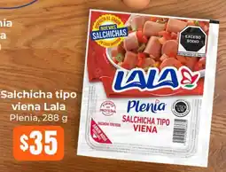Tiendas Neto Lala salchicha tipo viena plenia oferta