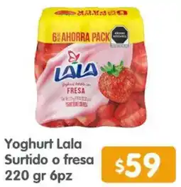 Arteli Yoghurt lala surtido o fresa oferta