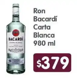Arteli Bacardi ron carta blanca oferta