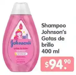 Arteli Johnson's shampoo gotas de brillo oferta