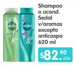 Arteli Sedal shampoo o acond. sedal v/aromas excepto anticaspa oferta