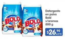 Bold 3 detergente en polvo v/aromas