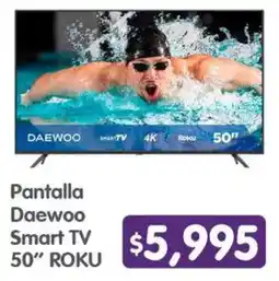 Arteli Daewoo Smart TV 50" ROKU oferta