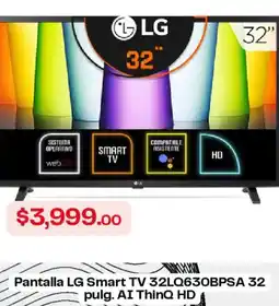 RadioShack LG Smart TV 32" AI ThinQ HD oferta
