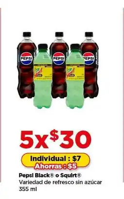 Bodega Aurrerá Pepsi Black o Squirt oferta