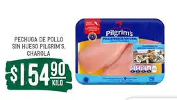 Soriana Súper PECHUGA DE POLLO SIN HUESO PILGRIM'S, CHAROLA oferta