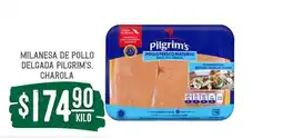 Soriana Súper MILANESA DE POLLO DELGADA PILGRIM'S, CHAROLA oferta