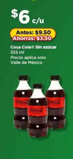 Bodega Aurrerá Coca Cola Sin azúcar oferta