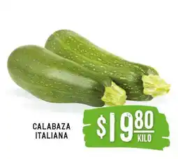 Soriana Súper Calabaza Italiana oferta