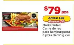 Bodega Aurrerá Marketside Carne de res para hamburguesa oferta