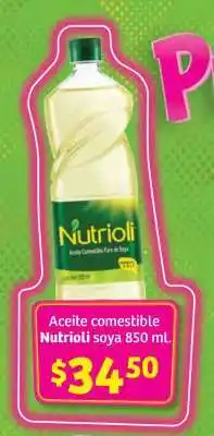 Soriana Híper Aceite comestible Nutrioli soya 850 mL oferta