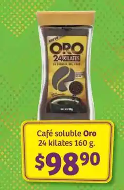 Soriana Híper Café soluble Oro 24 kilates 160 g oferta