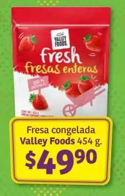 Soriana Híper Fresa congelada Valley Foods 454 g oferta