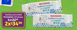Soriana Híper Toallitas para bebé Precissimo 120 piezas oferta