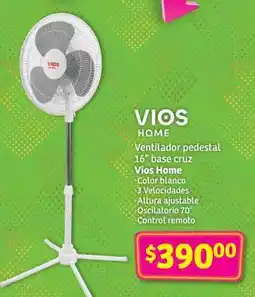 Ventilador pedestal 16” base cruz
