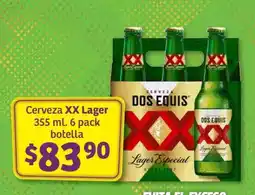 Soriana Híper Cerveza XX Lager oferta
