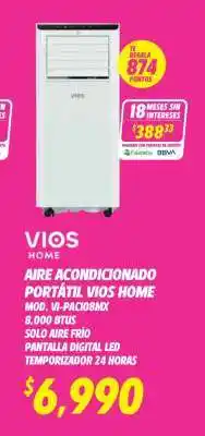 Soriana Híper Aire Acondicionado Portátil VIOS Home oferta