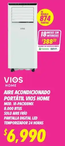 Soriana Híper VIOS Home Aire Acondicionado Portátil oferta