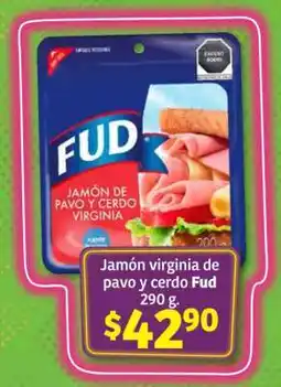 Soriana Híper Jamón virginia de pavo y cerdo Fud oferta