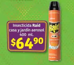 Soriana Híper Insecticida Raid Casa y Jardín aerosol 400 ml oferta