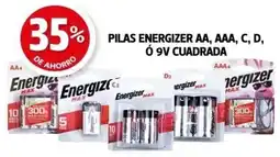 Farmacias Guadalajara Energizer pilas AA, AAA, C, D, Ó 9V cuadrada oferta