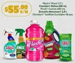Farmacias Guadalajara Cloralex, pinol, flash, ensueño oferta