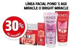 Farmacias Guadalajara Pond's línea facial age miracle o bright miracle oferta